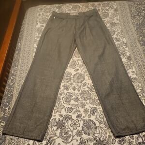 Sacred Crown Jeans 40X30 Y2K Hip Hop Grey Jeans Embroidered Back Pockets
